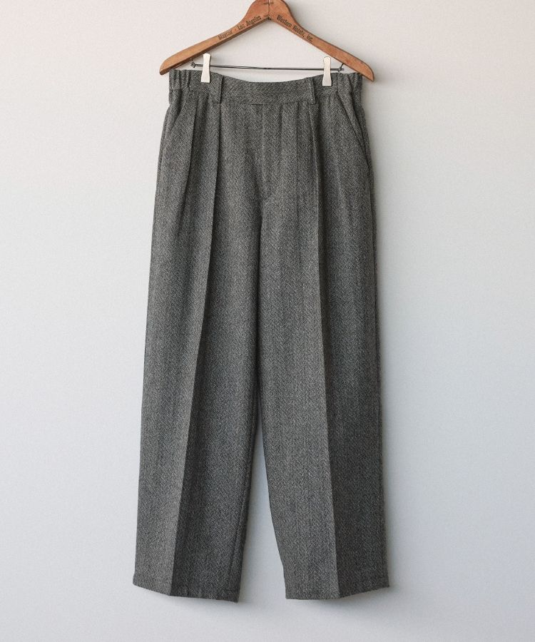 shiun WOOL TWEED TROUSERS Sサイズ shiun(シウン) ONLINE STORE / TWEED STRAIGHT TROUSERS