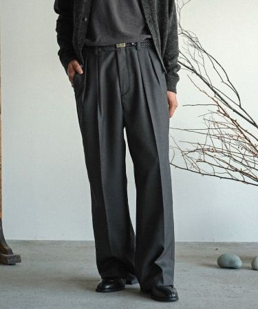 shiun WOOL TWEED TROUSERS Sサイズ shiun(シウン) ONLINE STORE / WOOL TWEED TROUSERS