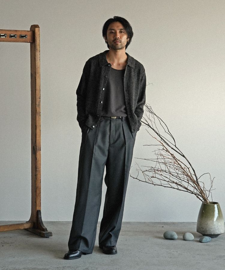 【Shiun 】STRAIGHT TUCK TROUSERS 【Sサイズ】 shiun(シウン) ONLINE STORE / STRAIGHT TUCK TROUSERS