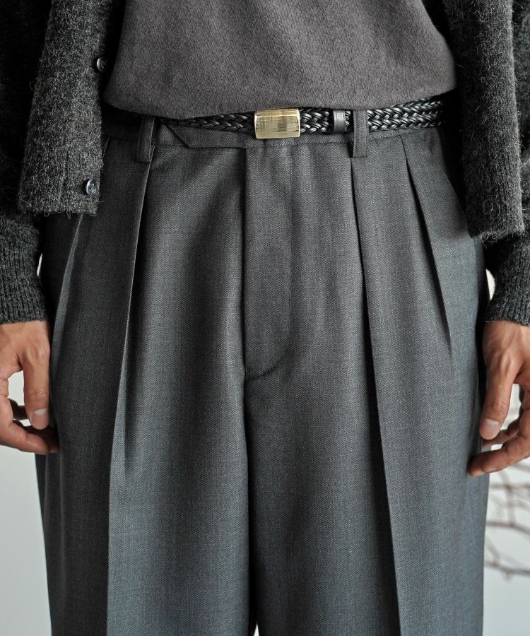 【Shiun 】STRAIGHT TUCK TROUSERS 【Sサイズ】 shiun(シウン) ONLINE STORE / STRAIGHT TUCK TROUSERS