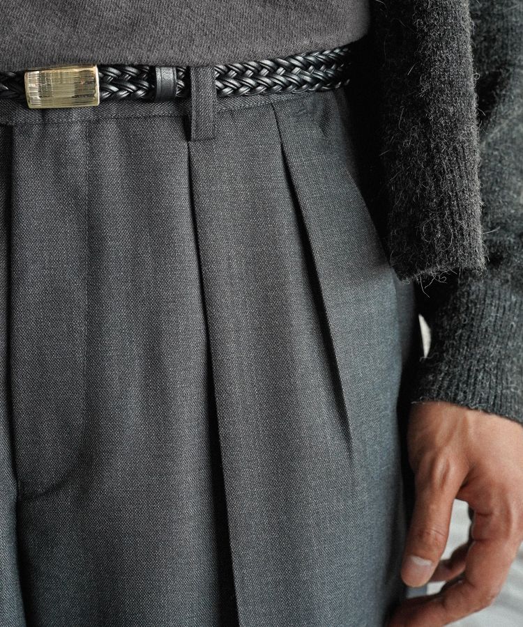 shiun(シウン) ONLINE STORE / STRAIGHT TUCK TROUSERS