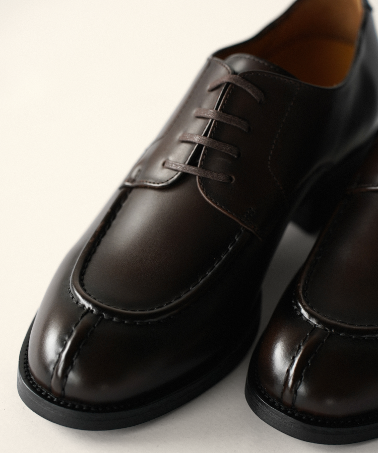 ぼ*ょ様 【shiun】COW LEATHER U-TIP DERBY shiun(シウン) ONLINE STORE / COW LEATHER U-TIP DERBY(+6cm)