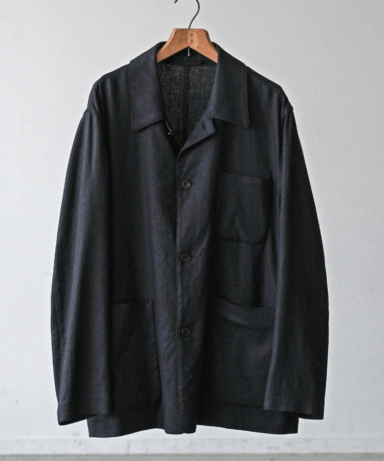 SHIUN シウンLINEN OPEN COLLAR JACKET M 未使用品 shiun(シウン) ONLINE STORE / LINEN OPEN COLLAR JACKET