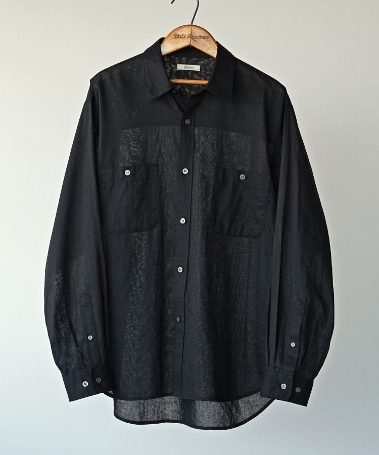 shiun(シウン) ONLINE STORE / LINEN SHEER L/S SHIRTS