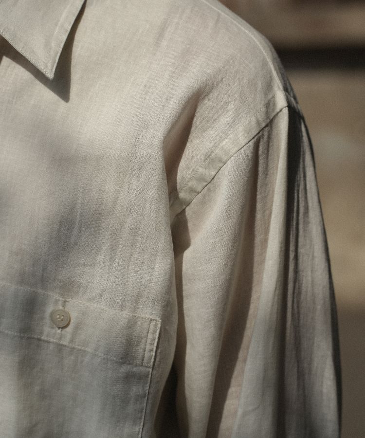 shiun(シウン) ONLINE STORE / LINEN SHEER L/S SHIRTS