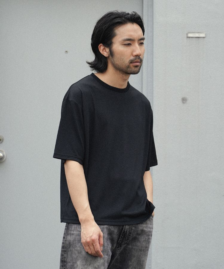 WOOL CREW NECK TEE