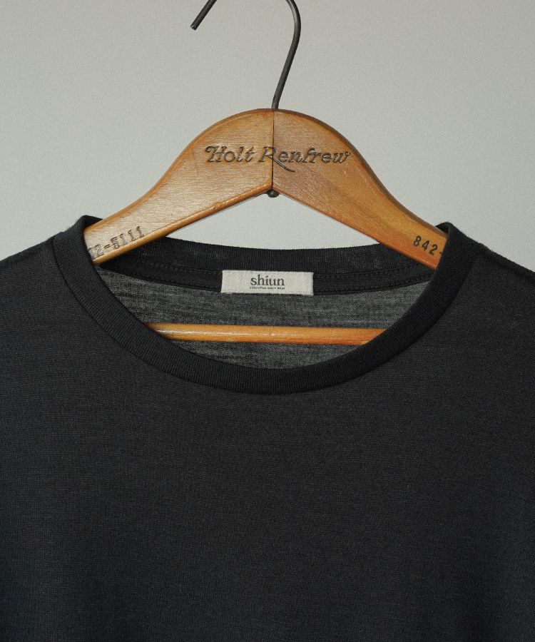 トップス shiun WOOL CREW NECK TEE shiun WOOL CREW NECK TEE