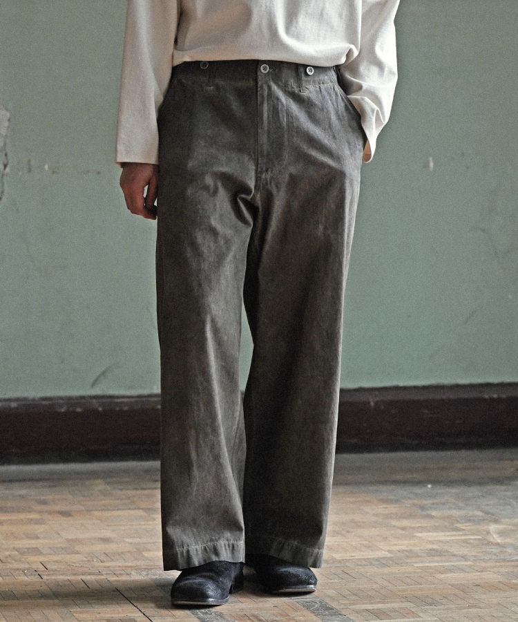 shiun FADED COTTON TROUSERS xsサイズ shiun(シウン) ONLINE STORE / FADED COTTON TROUSERS