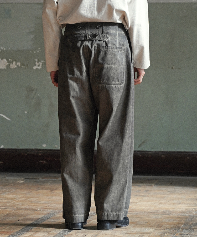 FADED COTTON TROUSERS