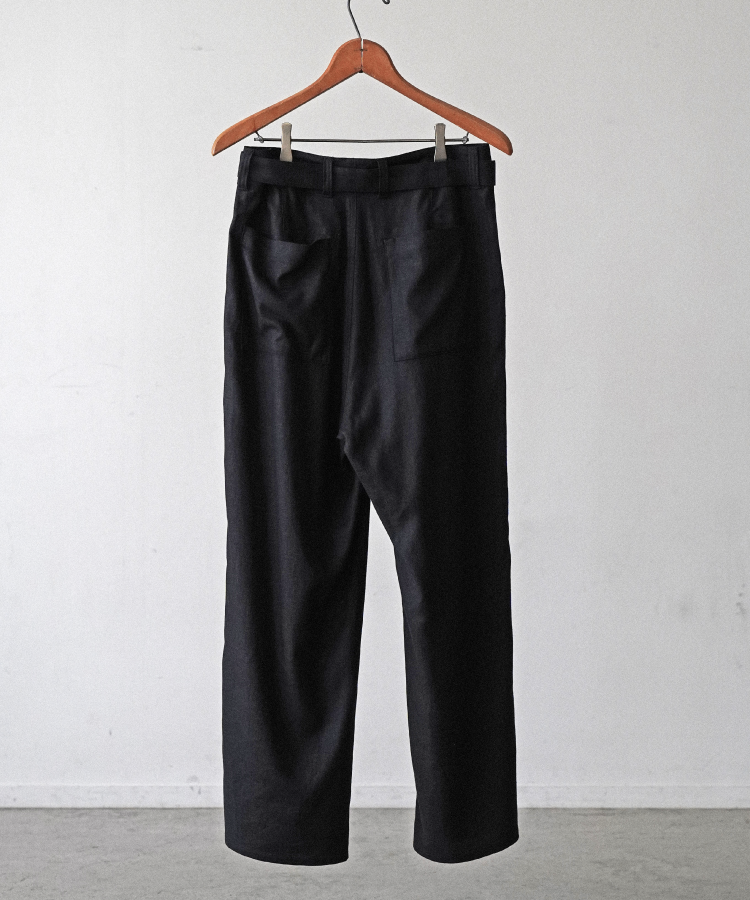 shiun LINEN BELTED PANTS 黒 サイズМ shiun(シウン) ONLINE STORE shiun LINEN BELTED PANTS 黒 サイズМ shiun(シウン) ONLINE STORE
