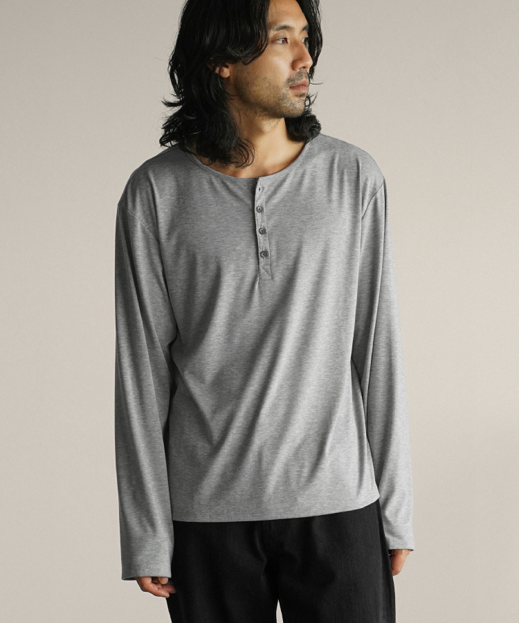 shiun(シウン) ONLINE STORE / HENLEY NECK L/S TEE shiun(シウン) ONLINE STORE / HENLEY NECK L/S TEE