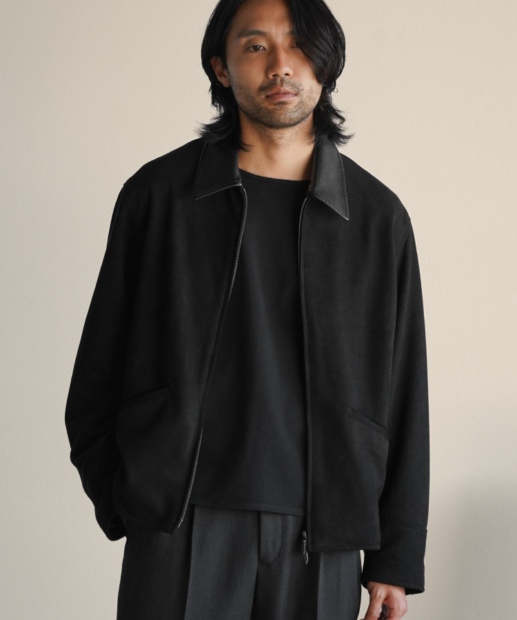 shiun(シウン) ONLINE STORE / FAUX SUEDE ZIP BLOUSON