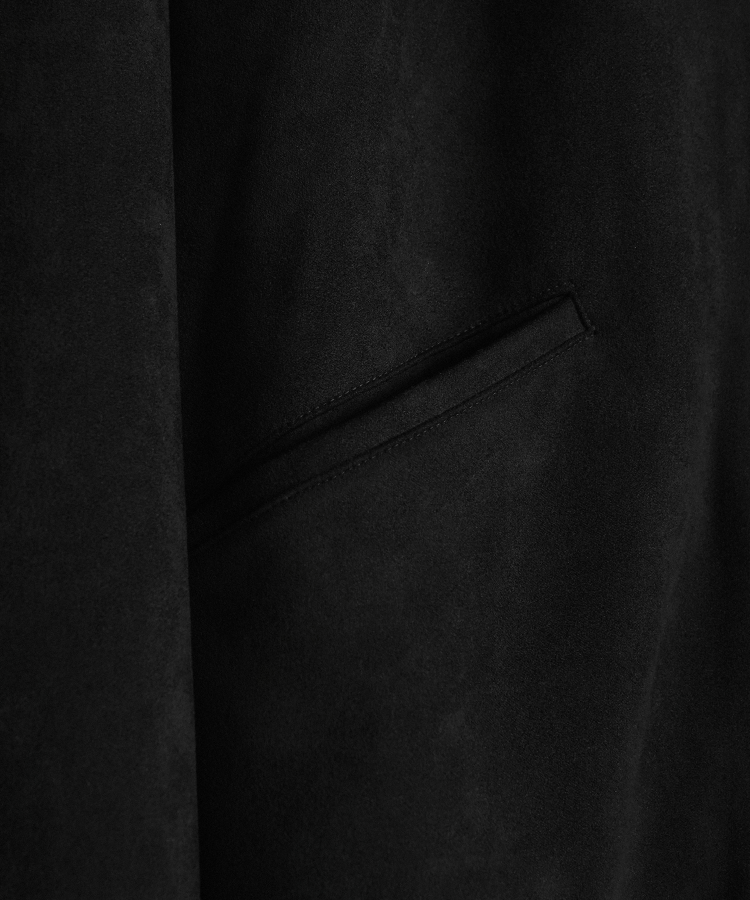 ジャケット・アウター shiun/FAUX SUEDE ZIP BLOUSON shiun_official__ FAUX SUEDE ZIP BLOUSON Color : BLACK Size : XS,S