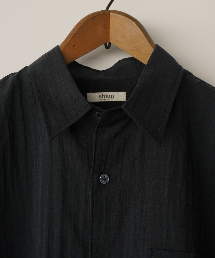 い*ぬ様 新品未開封26ssshiun WASHED COTTON SHEER shiun(シウン) ONLINE STORE / WASHED COTTON SHEER SHIRT