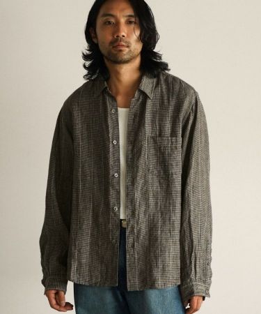 トップス shiun/LINEN SHEER L/S SHIRTS shiun(シウン) ONLINE STORE / SHIRT