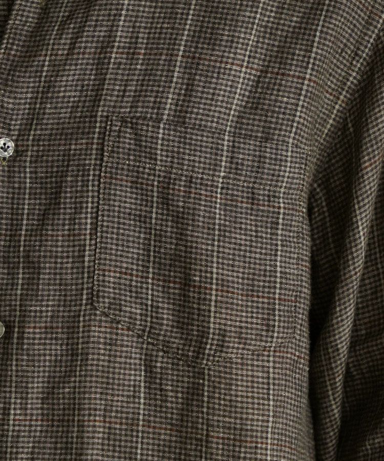 shiun(シウン) ONLINE STORE / MICRO CHECK LINEN SHIRT