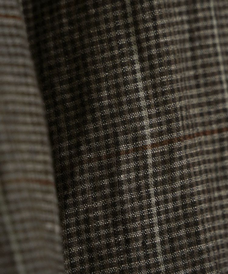 shiun(シウン) ONLINE STORE / MICRO CHECK LINEN SHIRT
