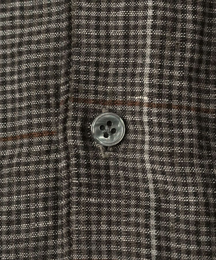 shiun(シウン) ONLINE STORE / MICRO CHECK LINEN SHIRT