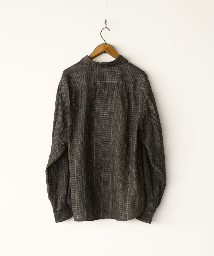 shiun(シウン) ONLINE STORE / MICRO CHECK LINEN SHIRT