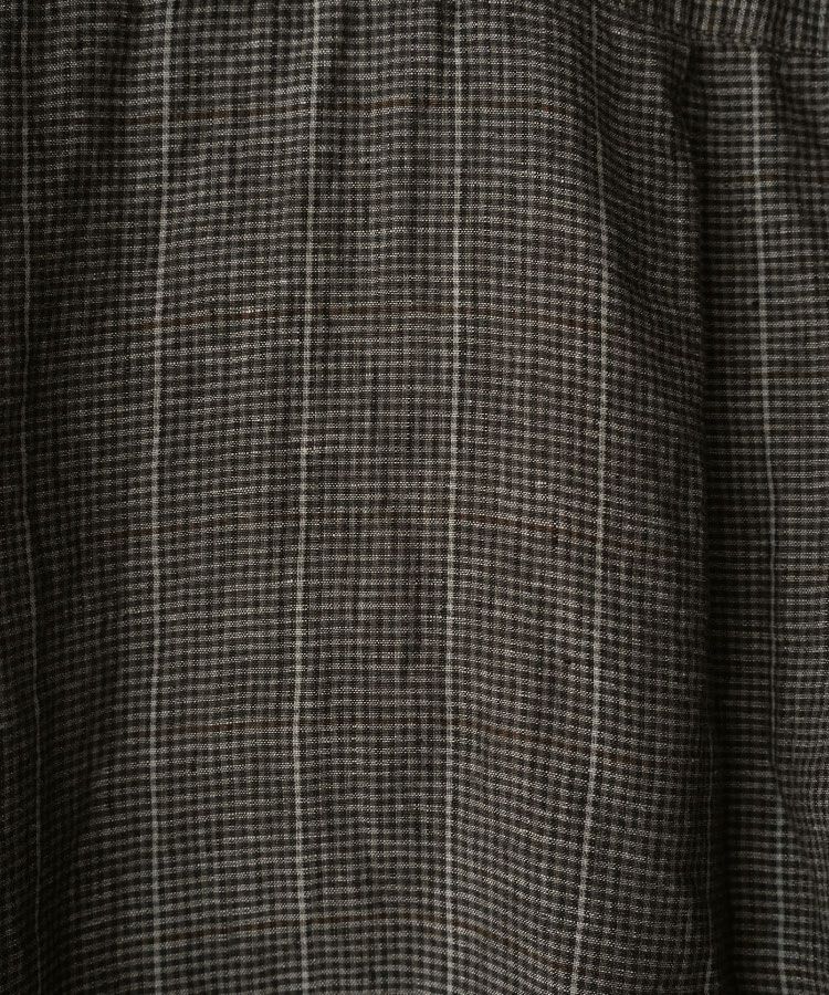 shiun(シウン) ONLINE STORE / MICRO CHECK LINEN SHIRT