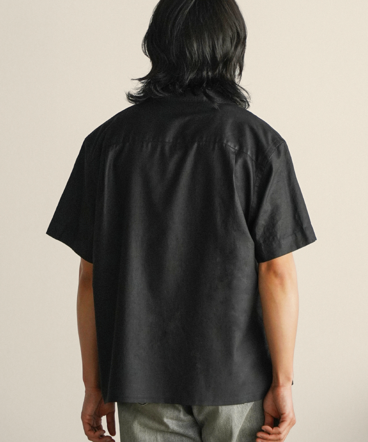 shiun(シウン) ONLINE STORE / CHINTZ LINEN OPEN COLLAR SHIRT