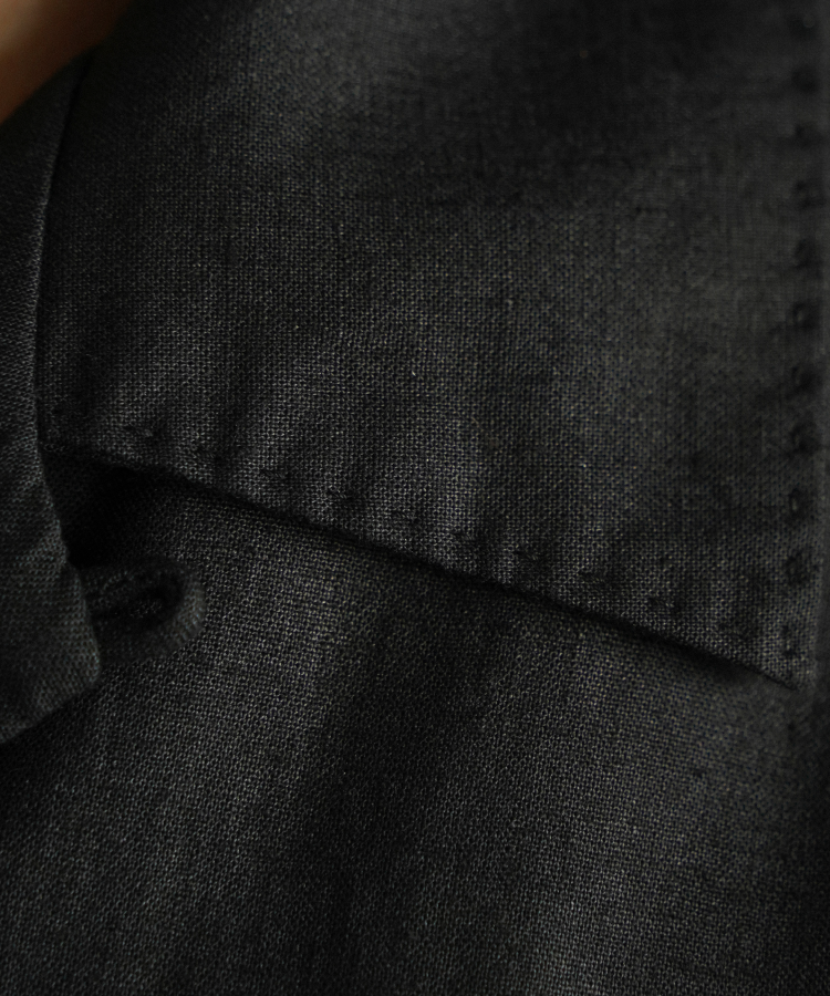 shiun(シウン) ONLINE STORE / CHINTZ LINEN OPEN COLLAR SHIRT