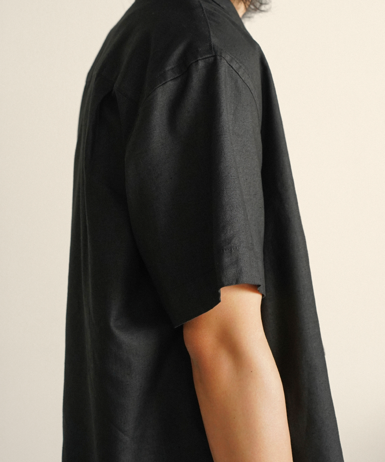 shiun(シウン) ONLINE STORE / CHINTZ LINEN OPEN COLLAR SHIRT