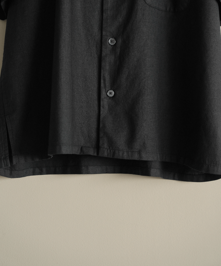 shiun(シウン) ONLINE STORE / CHINTZ LINEN OPEN COLLAR SHIRT