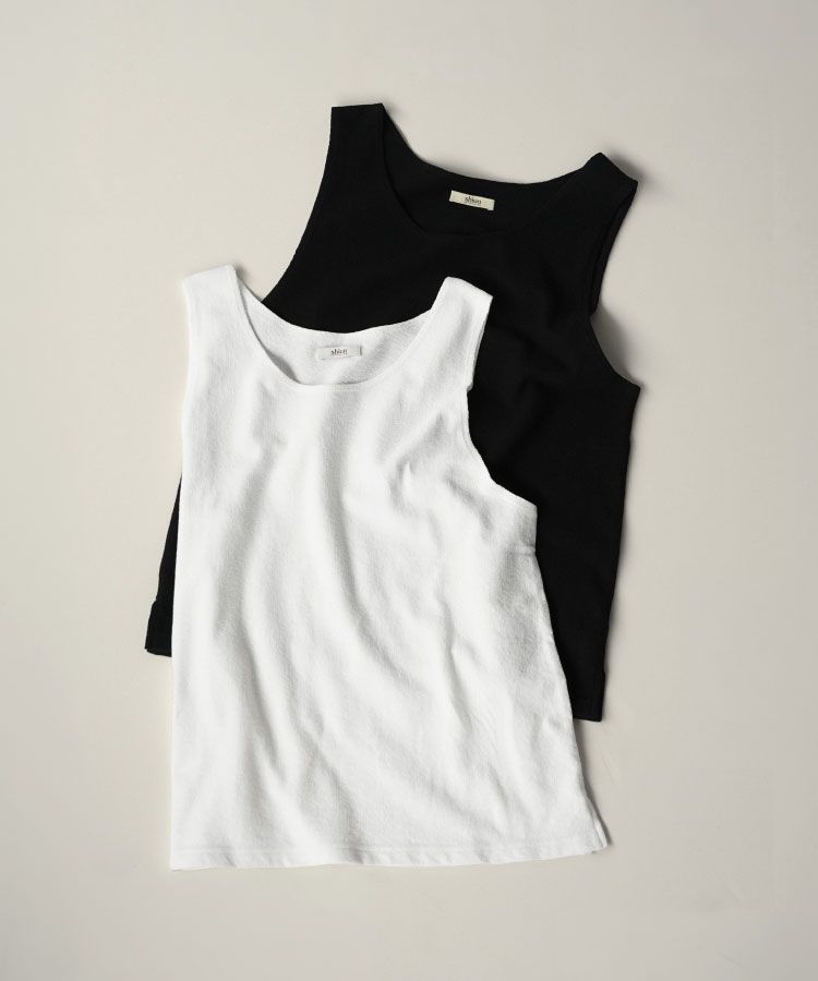 shiun(シウン) ONLINE STORE / COTTON SLUB TANK TOP 2P