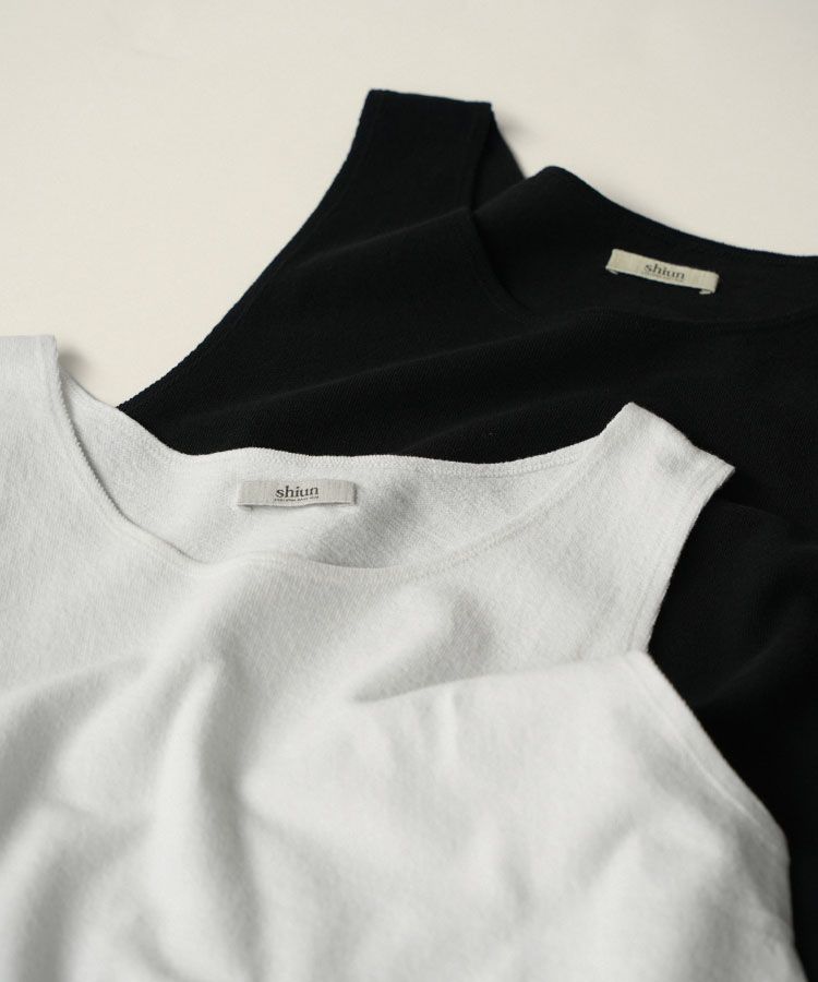 shiun(シウン) ONLINE STORE / COTTON SLUB TANK TOP 2P