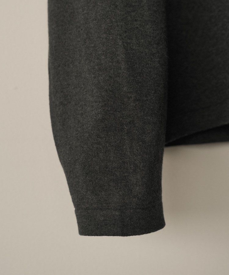 T/C HENLEY NECK KNIT