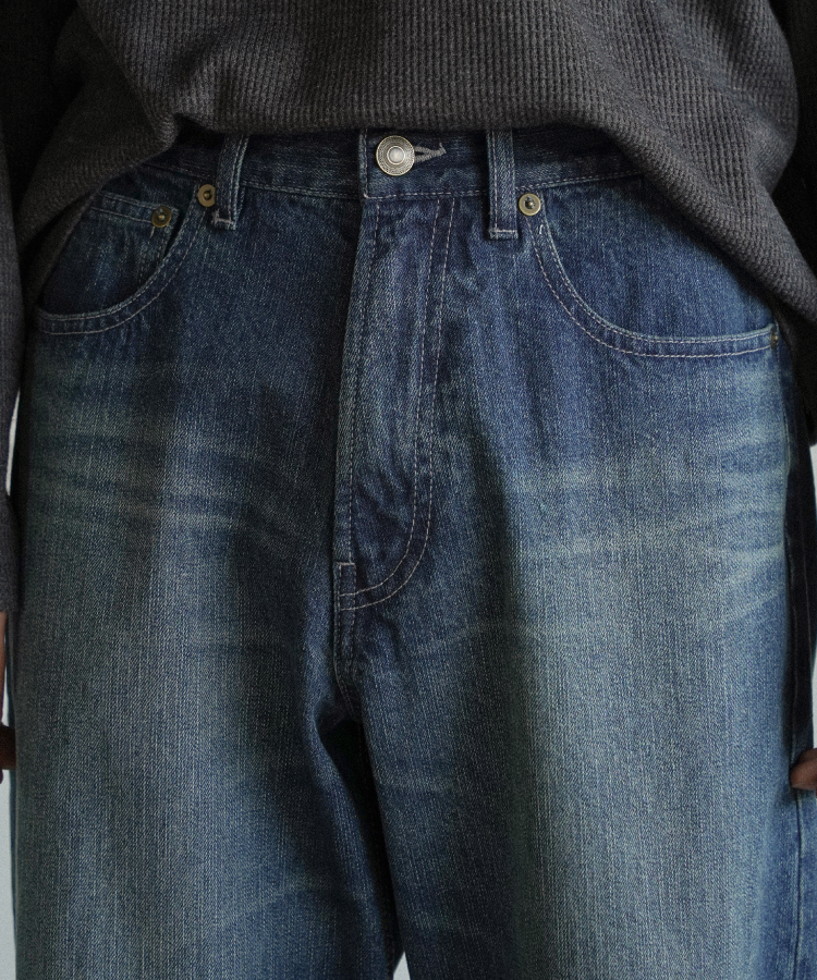 shiun(シウン) ONLINE STORE / STRAIGHT SLUB DENIM PANTS shiun(シウン) ONLINE STORE / STRAIGHT SLUB DENIM PANTS
