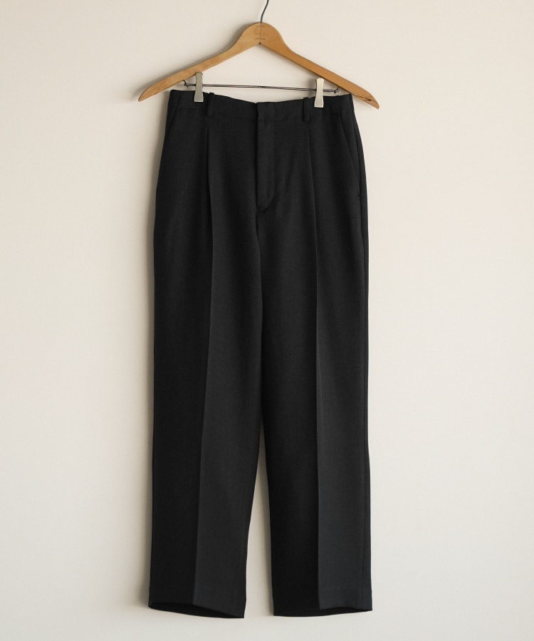 shiun SEMI FLARE TROUSERS ブラック / サイズM shiun(シウン) ONLINE STORE / SEMI FLARE TROUSERS