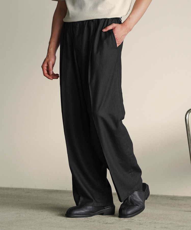 shiun(シウン) ONLINE STORE / CHINTZ LINEN EASY TROUSERS