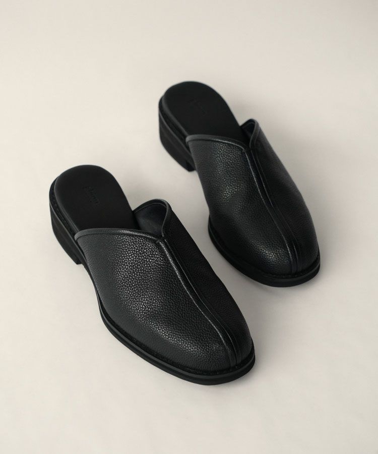 shiun(シウン) ONLINE STORE / LEATHER SQUARE MULE