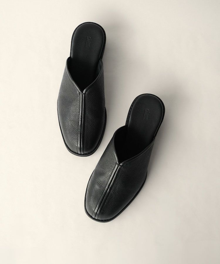 shiun(シウン) ONLINE STORE / LEATHER SQUARE MULE