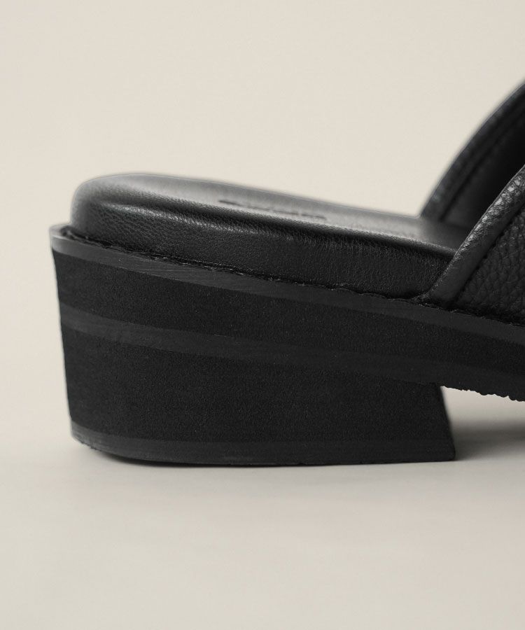 shiun(シウン) ONLINE STORE / LEATHER SQUARE MULE