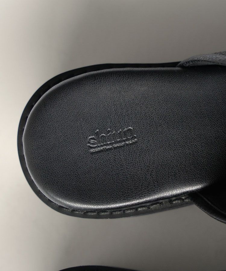shiun(シウン) ONLINE STORE / LEATHER SQUARE MULE