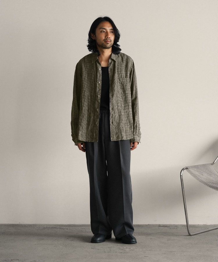 shiun(シウン) ONLINE STORE / LEATHER SQUARE MULE