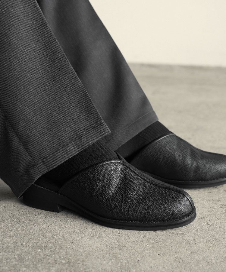 shiun(シウン) ONLINE STORE / LEATHER SQUARE MULE