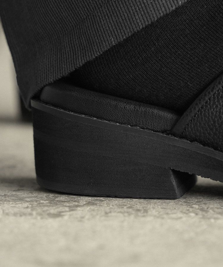 shiun(シウン) ONLINE STORE / LEATHER SQUARE MULE